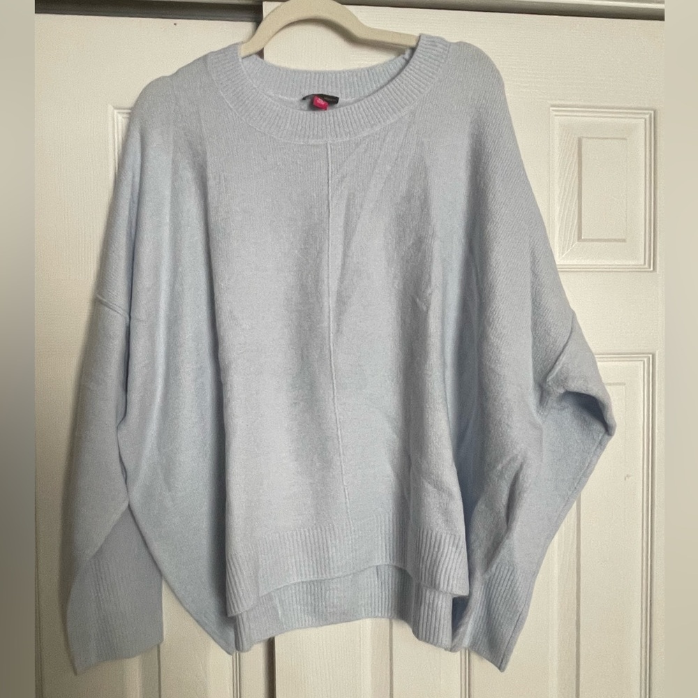 Vince Camuto Women's Light Blue Crew Neck Sweater
